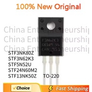 5 PCS/LOT TO-220 STF3NK80Z STF3N62K3 STF5N52U STF24N60M2 STF13NK50Z 100% Quality Original/Quick deli