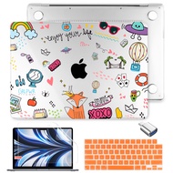 4in1ฮาร์ดเชลล์โปร่งใสเคสสำหรับ MacBook โปร13 14 16นิ้วอากาศ13.3 13.6นิ้ว M2 M1 A2681 A1708 A1502 A2338 A2337 A1989 Air13ระบบสัมผัส A1932บัตรประชาชนแบบสัมผัส A2780 Retina13ฟิล์มคีย์บอร์ดฝาครอบป้องกัน A1706 A2251 A2289 A1466ด้วย