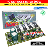 KIT POWER STEREO 200W NFORCE N FORCE N200 PLUS PSU SANJAYA BELL BGR N-200 N 200 AMPLIFIER STEREO AUD