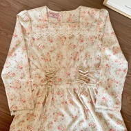 Himeka Vintage - Evarose Dress (special pattern) - Raya Dress - Layered Dress - Vintage Dress - Cott