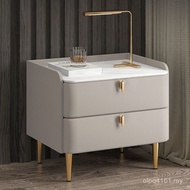 Bedroom Simple Luxury Bedside Table Object Household Modern Italian Solid Wood Light Board Storage W