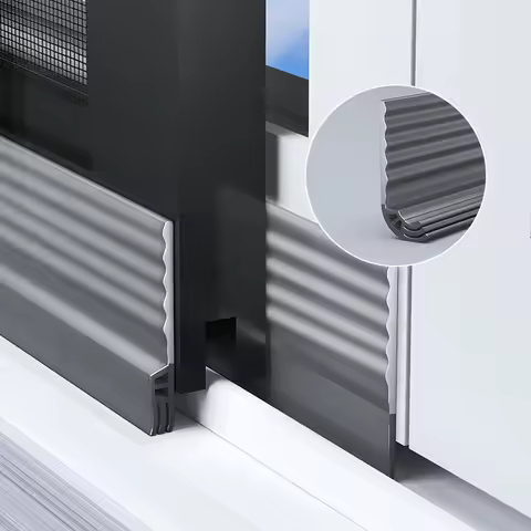 1-4Pcs Self Adhesive Window Seal Strip Adjustable Thickness Triple Windproof Anti-Cold Weatherstrip 