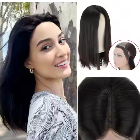 TUWG02 European Virgin Hair Lace Front Wig for Women Glueless Jewish Style 130 Density Lace Top Huma