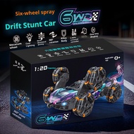 6-Wheel Alloy Spray Car - 4WD RC Vehicle with Mist Function, Tech Toy & Birthday Gift for Boys