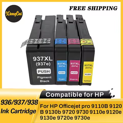 4Color Ink Cartridge Compatible for HP Officejet pro 9110B 9120B 9130b 9720 9730 9110e 9120e 9130e 9