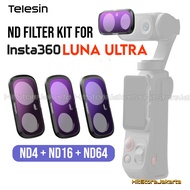 TELESIN ND Filter Kit for Insta360 Luna Ultra ND4 ND16 ND64 Filter
