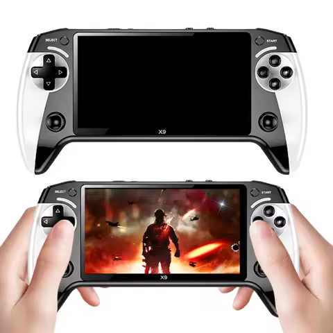 X9 Portable Video Game Console 5.5 inch IPS Screen Handheld Game Console 1500mAh Retro Video Game Pl
