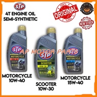 100% ORIGINAL STP SUPERIOR QUALITY 4T ENGINE OIL Minyak Hitam MOTOR 10W-40/15W-40 Scooter 10W-30 SEM