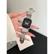 Stainless Steel Metal Watch Band for Apple Watch Ultra / Series 3 4 5 6 7 8 9 SE Tang Buckle Wristba
