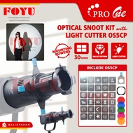 CAHAYA Pro One OS5CP Optical Snoot Kit 30 Gobo Gobos Projector Lens Projector Fresnel Light Cutter V