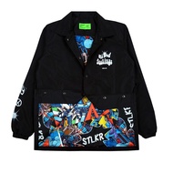 Stalker Jacket Coach - Comic Hitam