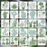 Cactus hollow template, green plant painting template, graffiti template,drawing template