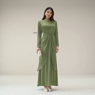 [READY STOCK] - ELEA DRESS LATEST SIMPLE POLOSAN GAMIS LATEST KONDANGAN DRESS GAMIS