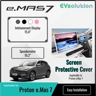 ( READY STOCK) BCS Screen Protector Cover Proton eMas 7 Silicone Frame Display Central Control e.Mas