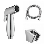 -Ready Stock- Cazura Chrome Bidet Sprayer Set Silver
