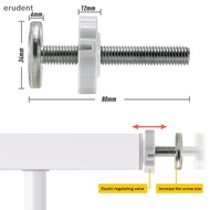 erudent 1/4pcs White M8 M10 Baby Gate Spare Kit - Pressure Fit Spindles & Screw Bolts For Safety Gat