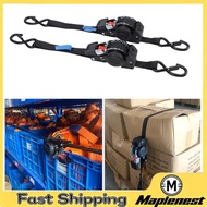 Maplenest-my Fabater Retractable Ratchet Straps  (2-Pack) 1.5in x 8.2ft Self Tie Down 1760lb Break S