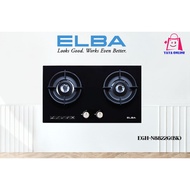ELBA 2 Burners Glass Stove EGH-N8822G(BK) | High Quality Tempered Glass | Battery Auto Ignition Syst