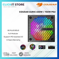 COUGAR AURIC 650W / 750W 80Plus Gold | Full Modular ARGB Power Supply PSU