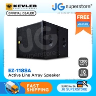 KEVLER EZ-118SA 18" 1200W Active Subwoofer Line Array Speaker System with Built-In Class D Amplifier, XLR Line and Input, SpeakOn Terminals, DSP Control and Flight Case | JG Superstore