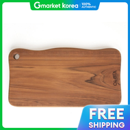 เขียงไม้ Olbia ขนาดใหญ่ ผลิตจากไม้สัก สำหรับจัดอาหาร