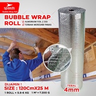 SPEEDS Aluminium Bubble Foil Wrap Anti Aluminium Isolator Peredam