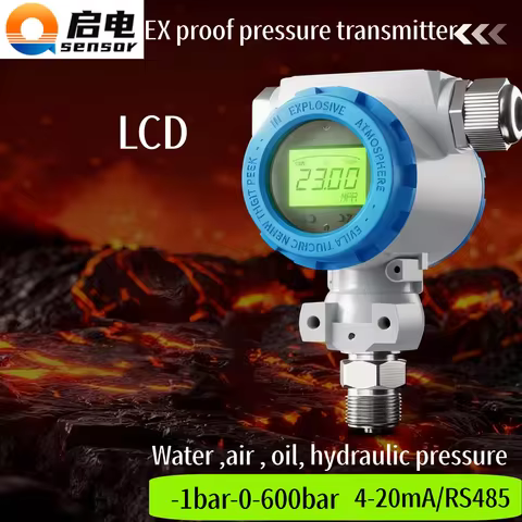 EX Proof Pressure Transmitter 0.1bar 0.3bar 20bar 4-20mA Water Oil Fuel Gas Air 200bar 400bar RS485 