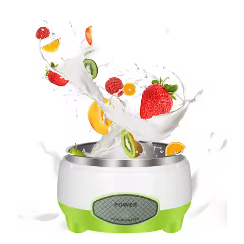 Compact Yogurt Maker Machine Stainless Steel Container Yogurt Maker for Homemade DIY Yogurt Green 15