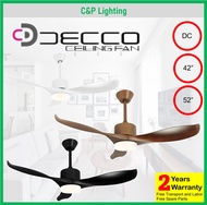 [Installation Promo] Decco Adelaide 42" / 52" 3 Blade DC Ceiling Fan with 24W Dimmable LED Light and Remote
