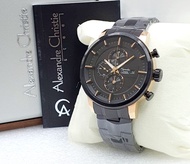 Jam Tangan Formal Pria Alexandre Christie 6323 Tali Rantai Stainless