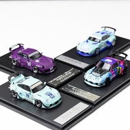 Sw 1/64 Porsche 964 993 RWB Wide Body Luminous Alloy Car Model Die-Casting Car Toy Collection Birthd
