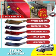 Proton Exora Headlamp Lid Cover Eyebrow Eyelid Lip Eye brow lid - Painted Carbon Black