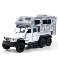 Đồ chơi xe ô tô đi phượt Brabus-G63 bằng hợp kim nguyên khối có nhạc và đèn chạy cót mở được các cửa