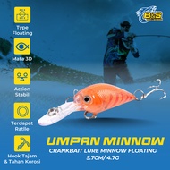 Minnow CrankBait Lure Minnow 5.7cm / 4.7g Floating Lure MN094