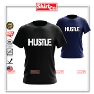 BIG SIZE HUSTLE Men Sport T-Shirt Cotton Jersey Baju Besar Oversized 10XL 7XL