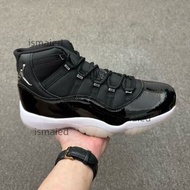 Air Jordan 11 Retro High高幫黑銀大魔王二代AJ11黑白銀防滑耐磨