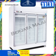 Snow 1414L 3 Door Upright Chiller LY1500BBC-H (White) (Heater Glass Door)