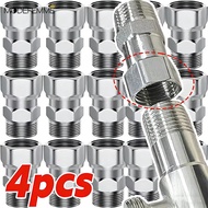[H&L]1/2/4Pcs Home Kitchen Bathroom Pipe Extender | 1/4" Stainless Steel Angle Valve Connector |360°