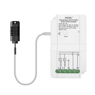 SmartPhonemall WiFi Switch Module+Temperature and Humidity Probe Tuya Dual-way Temperature and Humidity Switch Timer Smart Switch