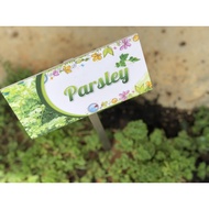 Parsley Garden Plant Signage