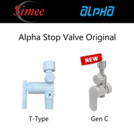 Alpha T-Type | Gen C Original Water Heater Stop Valve With Filter Instant Water Heater Stopvalve