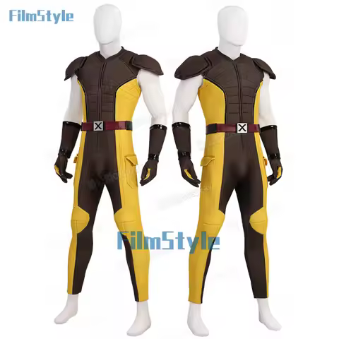 New Deadpool 3 Wolverine Cosplay Costume Superhero Cosplay Zentai Full Set With Bosysuit Shoes Handm