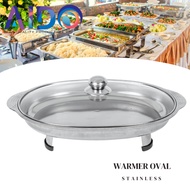 Stainless Buffet Container Buffet Set Serving Container Glass Lid ROUND WARMER ROUND Buffet Containe