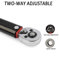3/8'' 1/2'' 1/4'' 5-210N.M Torque Wrench Square Drive Preset Bicycle Torques Key Two-Way Ratchet Ca
