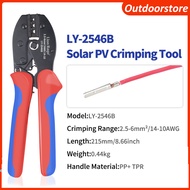 Cos MC4 crimping pliers specialized for solar power LY-2546B for DC wires from 2.5mm to 6mm of 26AWG