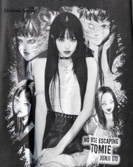 vintage junji ito Ito Junji Tomie เสื้อยืดแขนสั้นวินเทจ