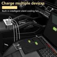 200W Car Power Inverter, PiSFAU DC 12V to 110V AC Car Plug Adapter Outlet with [20W USB-C] /USB-Fast