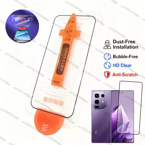 Full Cover Glass For Infinix Note 50 Pro Glass Infinix Note 50X 50 Dust Free Screen Protector For In