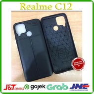 Realme C12 Case - Slim Leather Case autofocus Realme C12