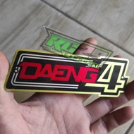 DAENG 4 Brand Racing Exhaust Emblem